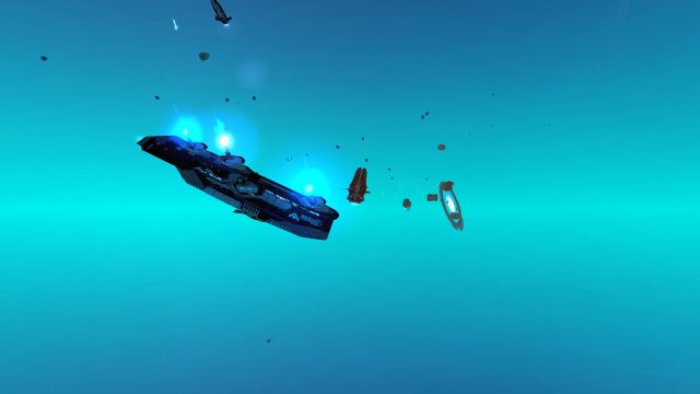 Hiigaran Destroyer on As-Sirat